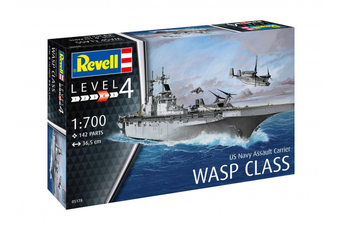 Assault Carrier USS WASP CLASS (1:700) Revell 05178