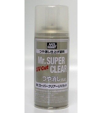 Mr.Super Clear UV Cut Flat Spray - Matný lak s UV filtrem 170ml - Gunze Sangyo B523