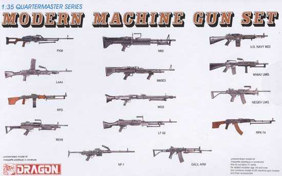 MODERN MACHINE GUN SET Dragon 3806