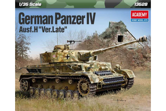 German Panzer IV Ausf.H "Ver.Late" (1:35) Academy 13528