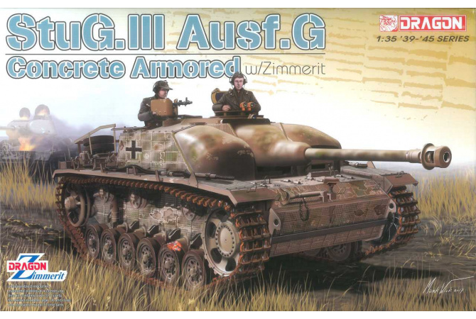 StuG.III Ausf.G Concrete Armored w/Zimmerit (1:35) Dragon 6891