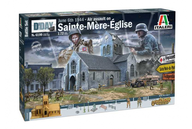 Battle of Normandy: Saint-Mere-Église 6 June 1944 (1:72) Italeri 6199