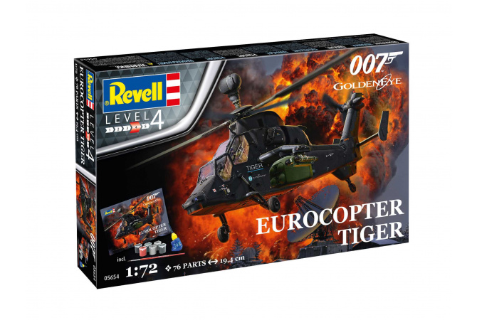 Gift-Set James Bond "Golden Eye" Eurocopter Tiger (1:72) Revell 05654