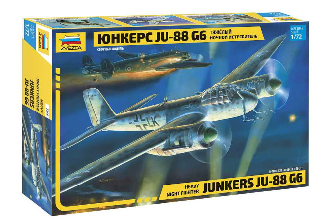 Junkers JU-88 G6 (1:72) Zvezda 7269