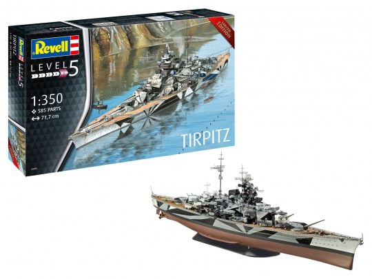 German Battleship WWII TIRPITZ (1:350) Revell 05096 