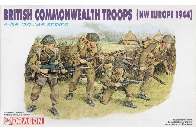 BRITISH COMMONWEALTH TROOPS (NW EUROPE 1944) (1:35) Dragon 6055
