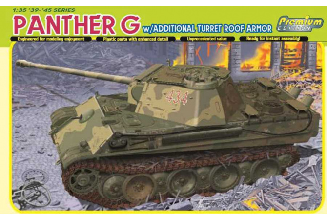 PANTHER G w/TURRET ROOF ARMOR (1:35) Dragon 6913