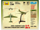 LI-2 Soviet Transport Plane (1:200) Zvezda 6140 - Zadní box