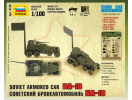 Soviet Armored Car BA-10 (1:100) Zvezda 6149 - Zadní box