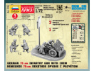 German 75mm Infantry Gun (1:72) Zvezda 6156 - Zadní box