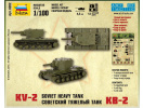 Soviet Tank KV-2 (1:100) Zvezda 6202 - Zadní box