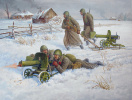 Soviet Machine-gun with Crew (Winter Uniform) (1:72) Zvezda 6220 - Obrázek