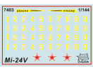 Mil-24 VP (1:144) Zvezda 7403 - Obtisky
