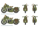 U.S. MOTORCYCLES WW2 (1:35) Italeri 0322 - Barvy