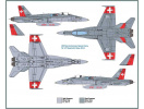 Model Kit letadlo 1385 – F/A 18 SWISS AIR FORCE (1:72)(1:72) Italeri 1385 - Barvy