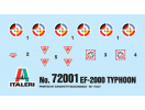 EF-2000 TYPHOON (1:72) Italeri 72001 - Obtisky