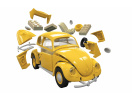 VW Beetle - žlutá Airfix J6023 - Model