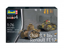Char B.1 bis & Renault FT.17 (1:76) Revell 03278 - Box