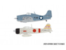 Grumman F-4F4 Wildcat & Mitsubishi Zero Dogfight Double (1:72) Airfix A50184 - Obrázek