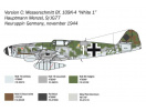 Bf 109 K-4 (1:48) Italeri 2805 - Barvy