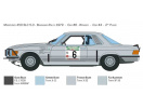 Mercedes-Benz 450SLC Rallye Bandama 1979 (1:24)*Italeri 3632 - Barvy